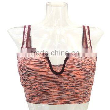 Wirefree seamless nylon bra top underwear women latest fashion sexy bra sportswear