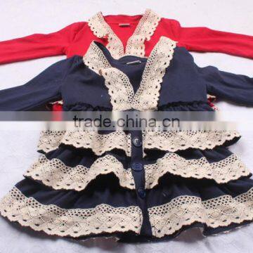 Best Kids Products Ruffle Lace Red Cotton Coat for Children Valentines Day Out Clothing photo-6