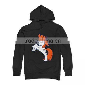 Bulk Custom Printing Design 65% Polyester 35% Cotton Fleece Mens Pullover Oversized Hoodie photo-5