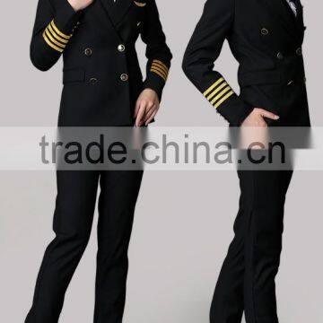 Juqian Green Classic Tailor Made Women Airline Suits Uniform Female Airline Pilot Uniforms photo-6