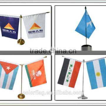 fashion table flag , desk flag , silk flag