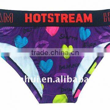 Lovely girls sweet love print Shorty, European style nice panty for girls