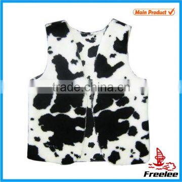 2015 Flannel cow adult print vest