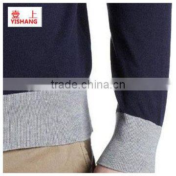 High Quality Winter Knitted V-neck Sweater Men photo-3
