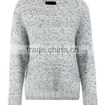 OEM Clothing Manufacturing Knitted Wool Dot Pattern Womens Sweaters With Low Price photo-5