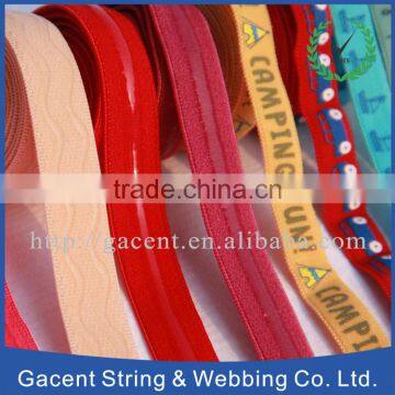 Newest design jacquard fold over elastic lingerie tape