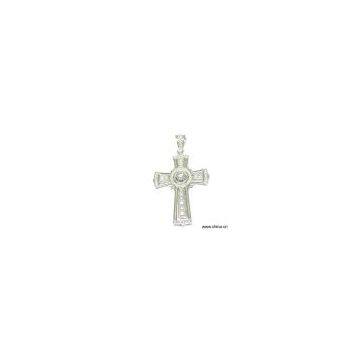 Sell 925 Sterling Silver Pendant with White Cubic Zirconias