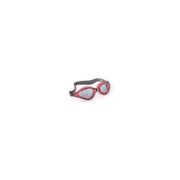 fashion beautiful red color silicone one piece swimming goggles for women