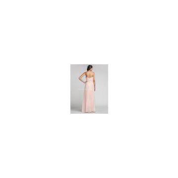 Sheath/Column Sweetheart Floor-length Chiffon Cheap Dresses for Wedding Guests photo-3
