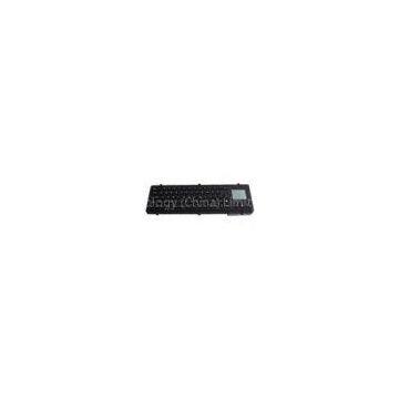 Ruggedized Black Metal Keyboards / Industrial Military Keyboard With Touchpad