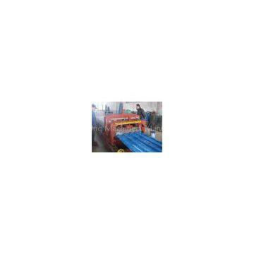 Roof Metal Glazed tile Roll Forming Machine 5.5kw OEM / ODM With PL Display