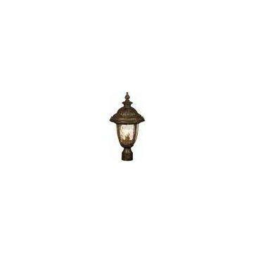 Antique European Outdoor Post Lantern Lights Water Glass Lamp For Street