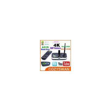 Quad Core Camera 4K Android Smart TV Box H918S Allwinner A31S Google TV Boxes