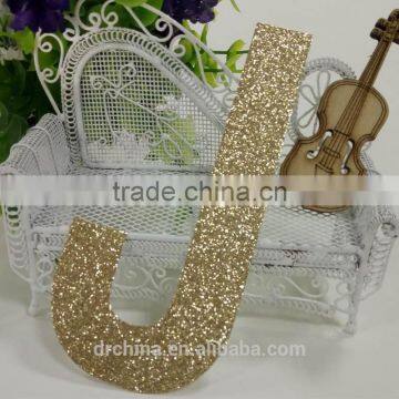 Color glitter paper "J" Decor Festive Birthday Party New Year,Christmas ,Cake,Crafts