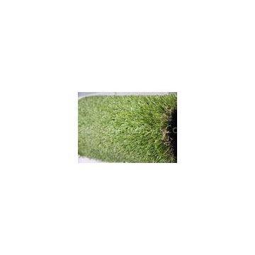 25MM Pile Height Indoor Artificial Grass S Shape , Landscaping Artificial Turf