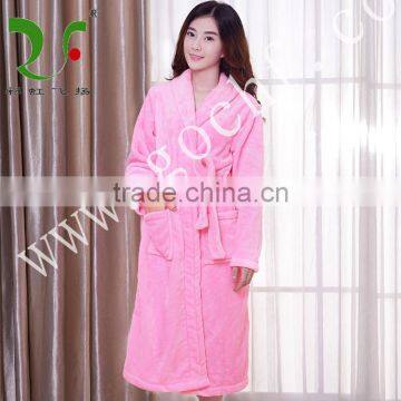 100% cotton soft velvet spa robe