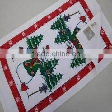 cotton velour printing christmas wholesale kitchen towel