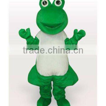 Green Frog Short Plush Adult Mascot Funny Costume