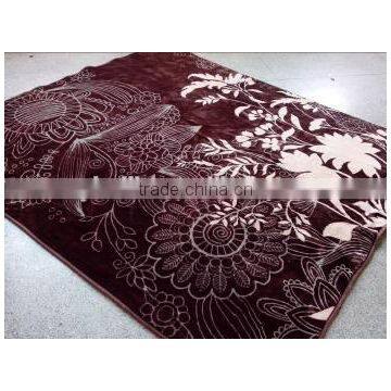 Wholesale 100%Microfiber Print Polar Heavy Fleece Blanket