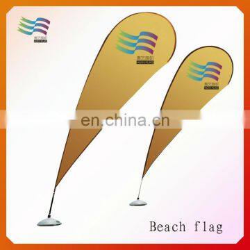 Custom Mini Outdoor Polyetser Advertising Beach Flag