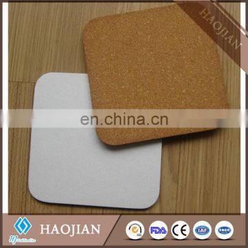 2017 new toyota coaster bus baking mat private label Wood thin cork backing for Coasters