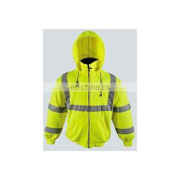 Work clothing High Visibility hooded sweatshirts