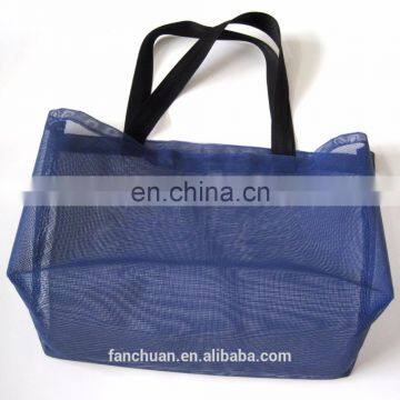 Silk Printing Women's Plastic Mesh Bag