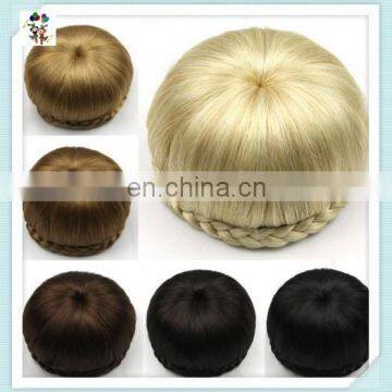 Natural Womens Synthetic Clip-In Hair Braided Chignon Bun Hairpieces HPC-0124