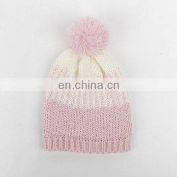 Western style colors autumn and winter women's knit hat outdoor warm hair ball cap