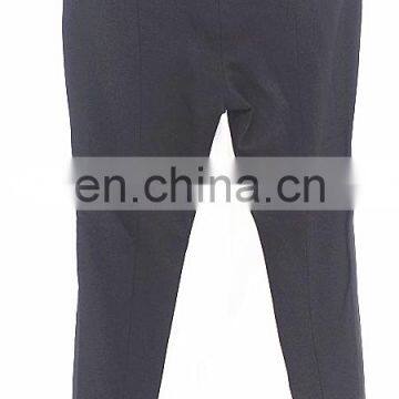 Ladies Stretch Lamb Leaather Pants With Ponti Fabric photo-3