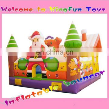 Santa Claus inflatable bouncer for festival