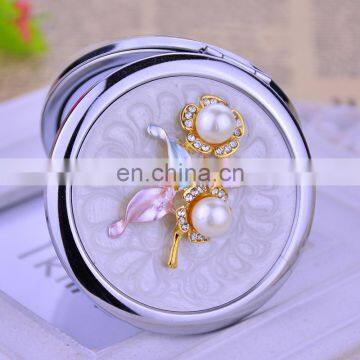 engravable compact mirrors cosmetic makeup compact mirror