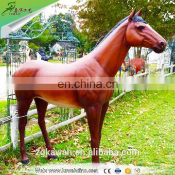 Kawah Realistic Resin Horse Artificial Life-Size Fiberglass Horse Statue For Sale