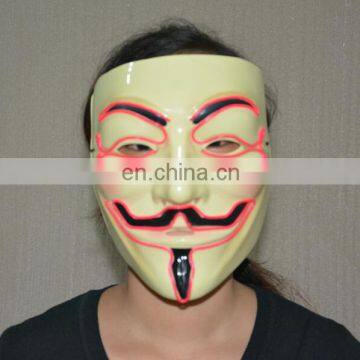 Masquerade & Halloween Vendetta Flash El Wire Led Glowing Mask photo-4