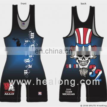 Healong Sport All Over Sublimation Inflatable Wrestling Shorts Latest Design photo-5