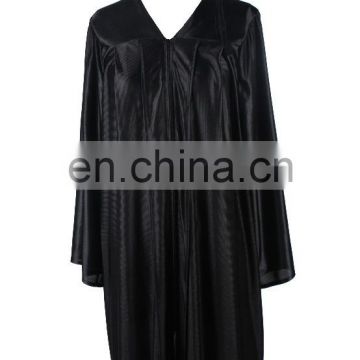 Wholesale black graduation cap and gowns set/graduation robe