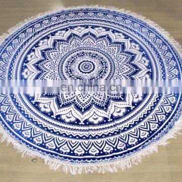 Designer and decorative round tapestry Printed Indian eye catching and attractive beach towel indian manufacturer latest 2016 fa