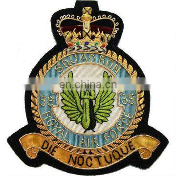 Hand Embroidered Air Foce Blazer Badge, Crest, Patch, Emblem, Insignia Badge