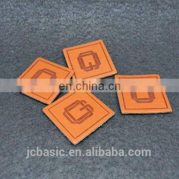 hot custom design leather jeans patch