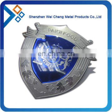 brand logo 3d aluminum plastic label badge