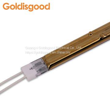 Heidelberg 6200W Halogen Golden Coating Twin Tube Double Infrared Lamp Offset Printing Drying