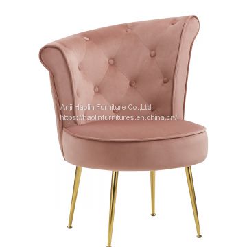 Upholstered with Velvet Single Leisure Chair for living room