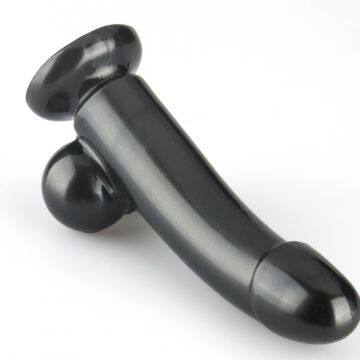 Realistic Ultra-Soft Dildo for Beginners With Flared Suction Cup Base for Hands-Free Play, Flexible Dildo With Curved Shaft & Balls for Vaginal G-Spot & Anal Prostate Play 6.7