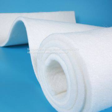 White soft felt even steam penetration heat press temperature polyester felt high density felt