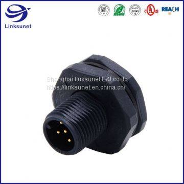 IP67 Waterproof connector and Wire  Plastic Receptacle A-Coding 4 Pin wire harness for Ship