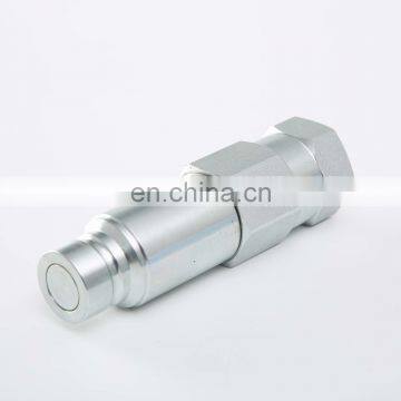 Water pipe use flat face faster hydraulic coupling meet ISO 16028 standard pressure release