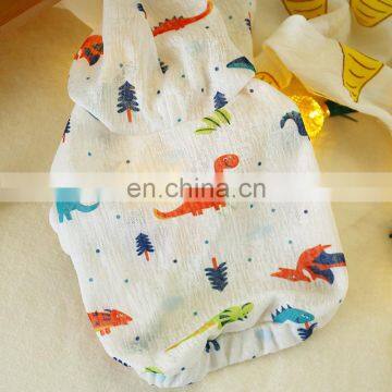 Питомцевые одеяла для маленьких собак, кошек и щенков. Легкие и прохладные, милые капюшоны с граффити, маленькие халаты. Одежда для домашних животных photo-7