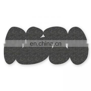 Modern Minimalist Wool Felt Rug, Corridor Rug, Eco Friendly Boho Rug photo-3