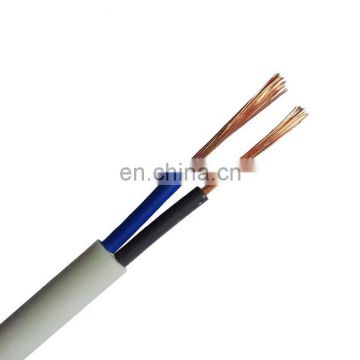 Ghana BVVB flat electrical wire 2.5mm twin with earth cable PVC insulation white sheath