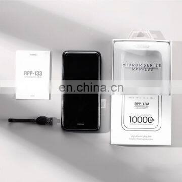 Remax rohs 5V - 2.1A Mini Portable Power Banks Portable Charger Black 10000mAh Power bank